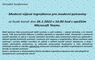 Pozvánka na první letošní webinář